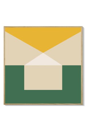 Geometría verde amarillo